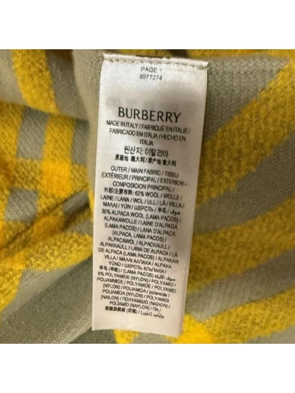 Burberry Check Plaid Pattern Wool Blend Jacket, Size 8 - Picture 16 of 16